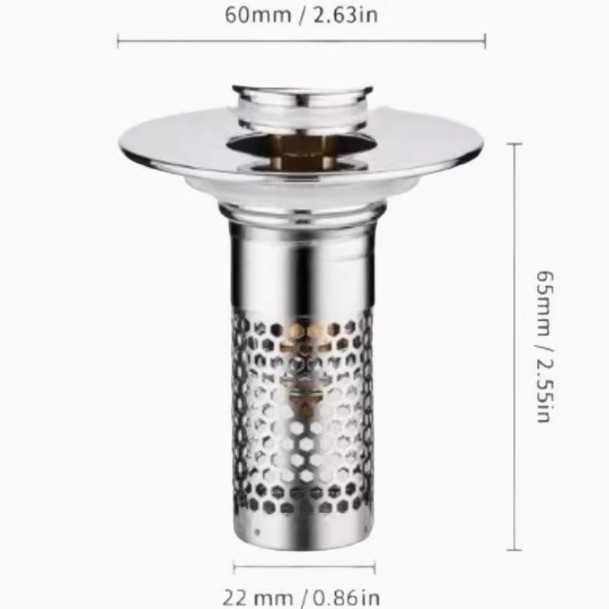 Universal Stainless Steel Drain Strainer