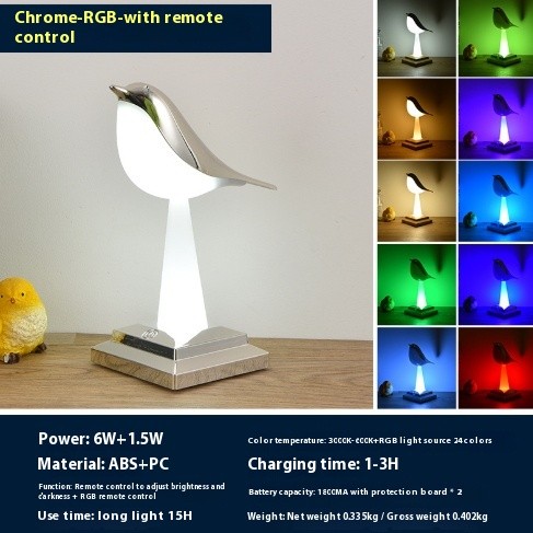 Bird Cordless Table Lamp