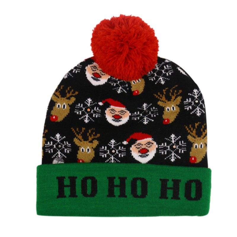 LED Christmas Knitted Hat