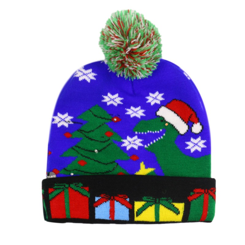 LED Christmas Knitted Hat