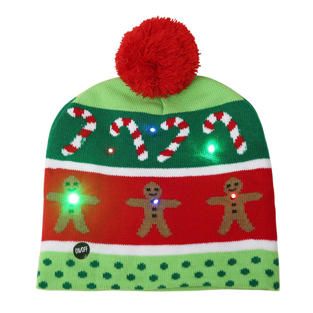 LED Christmas Knitted Hat