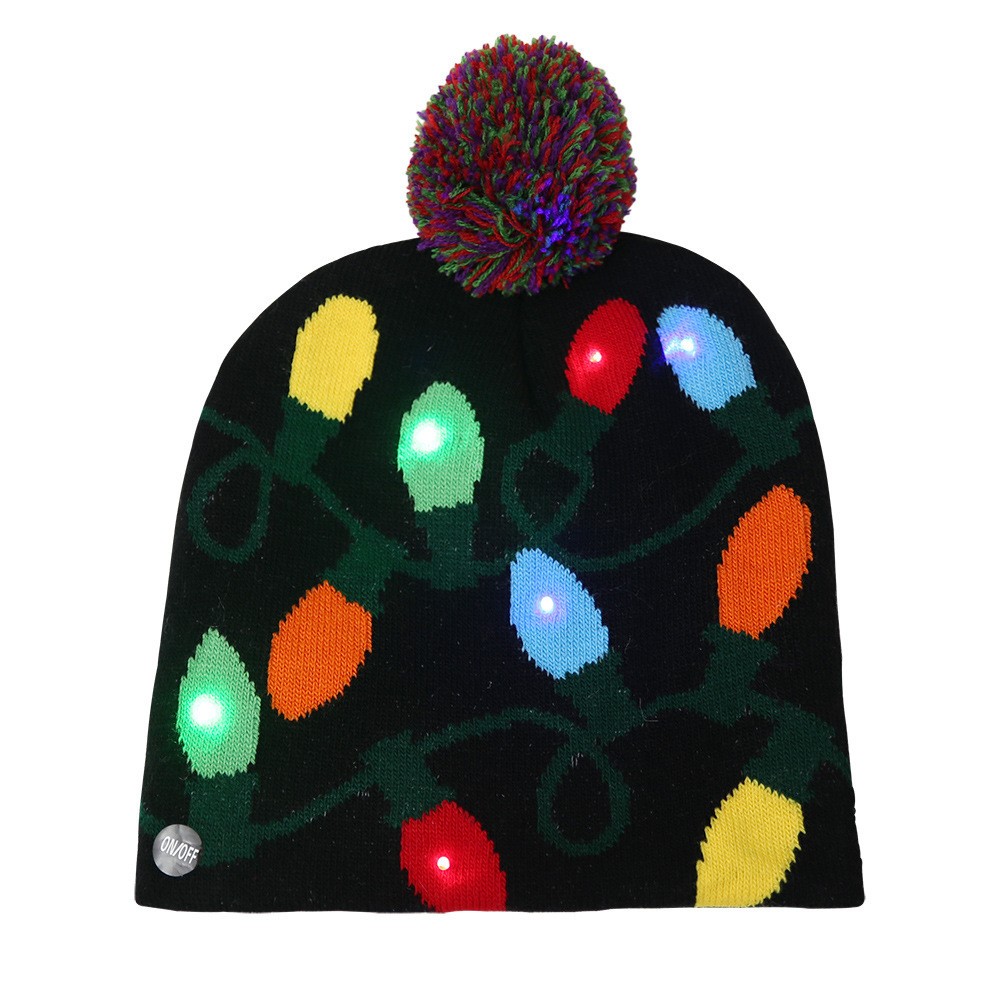 LED Christmas Knitted Hat