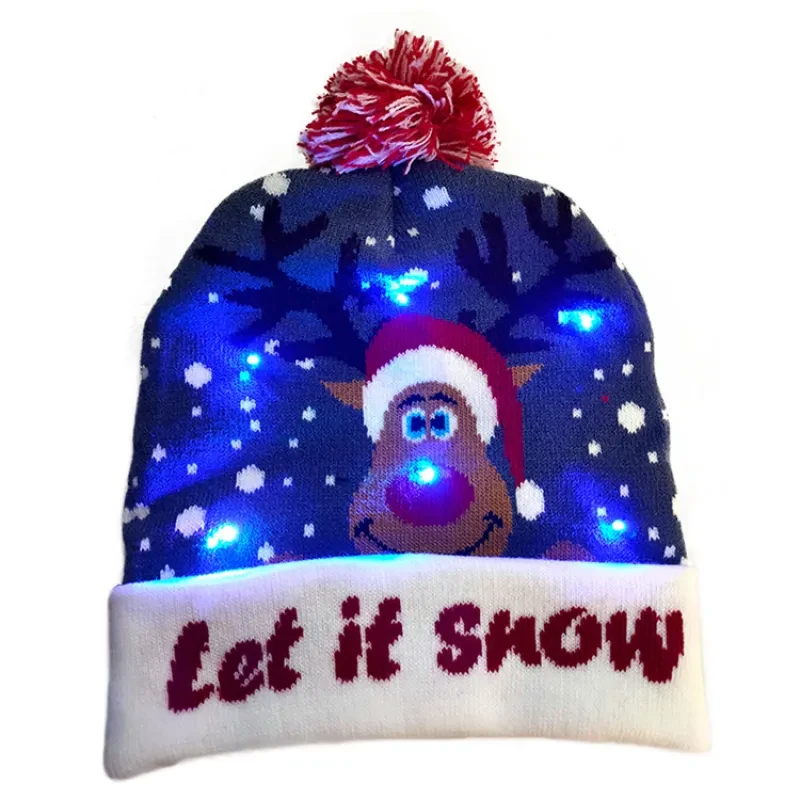 LED Christmas Knitted Hat