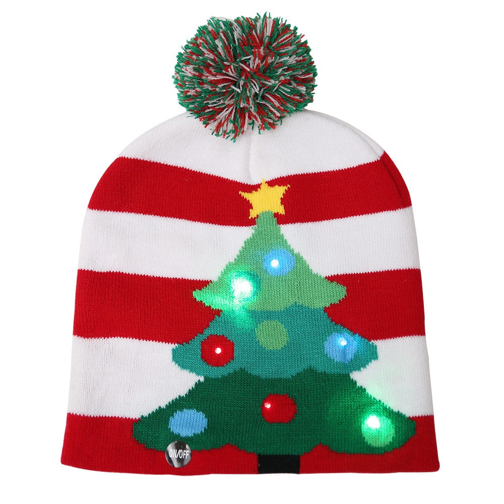 LED Christmas Knitted Hat