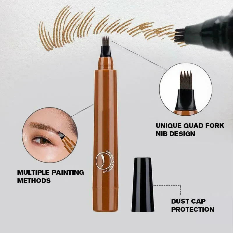 🔥Waterproof Four-tip Beard and Eyebrow Pen✨