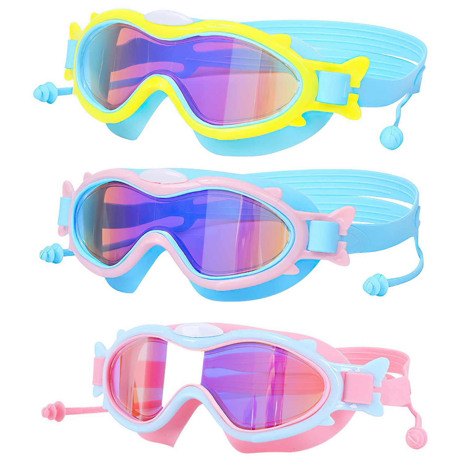 Kids Swim Goggles with Ear Plugs