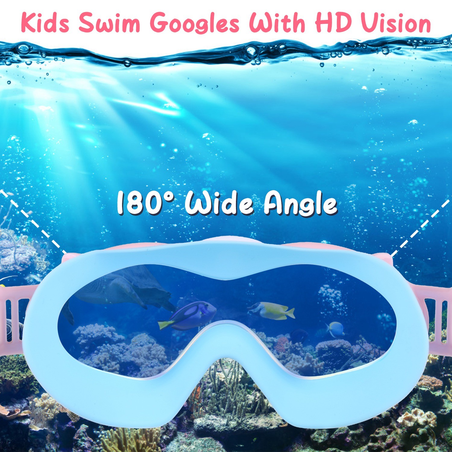 Kids Swim Goggles with Ear Plugs