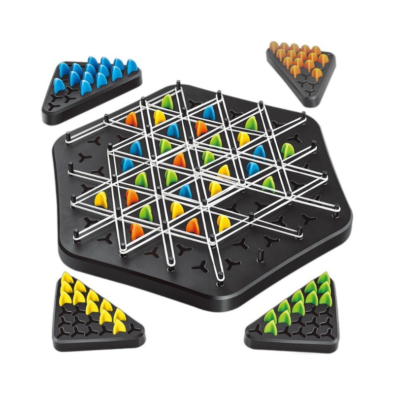 Triangle Chain Strategy Board Game
