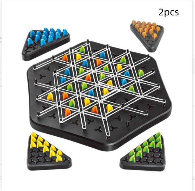 Triangle Chain Strategy Board Game