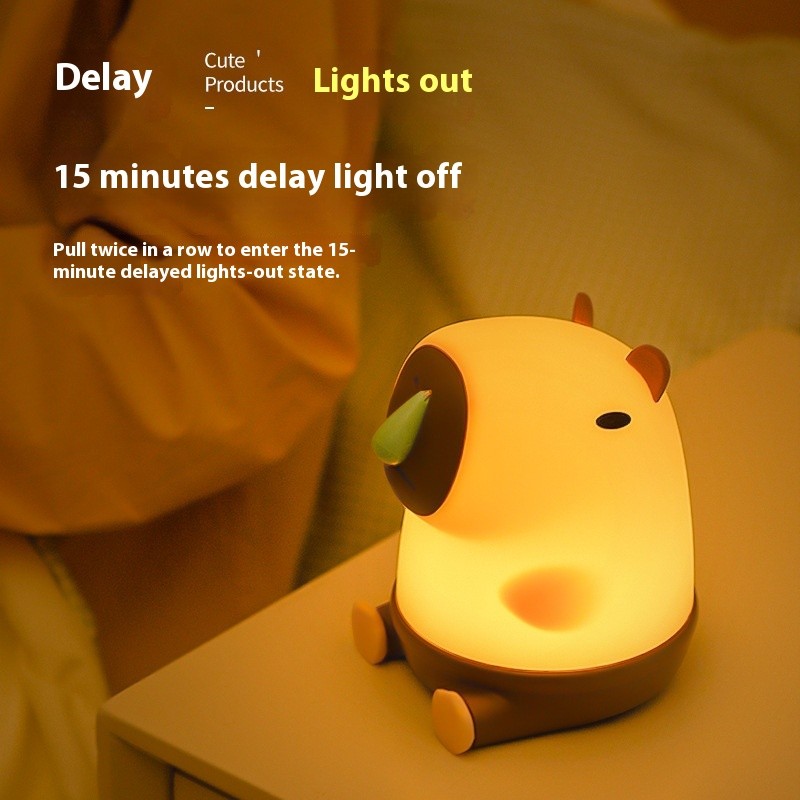 Cute Capybara LED Night Light