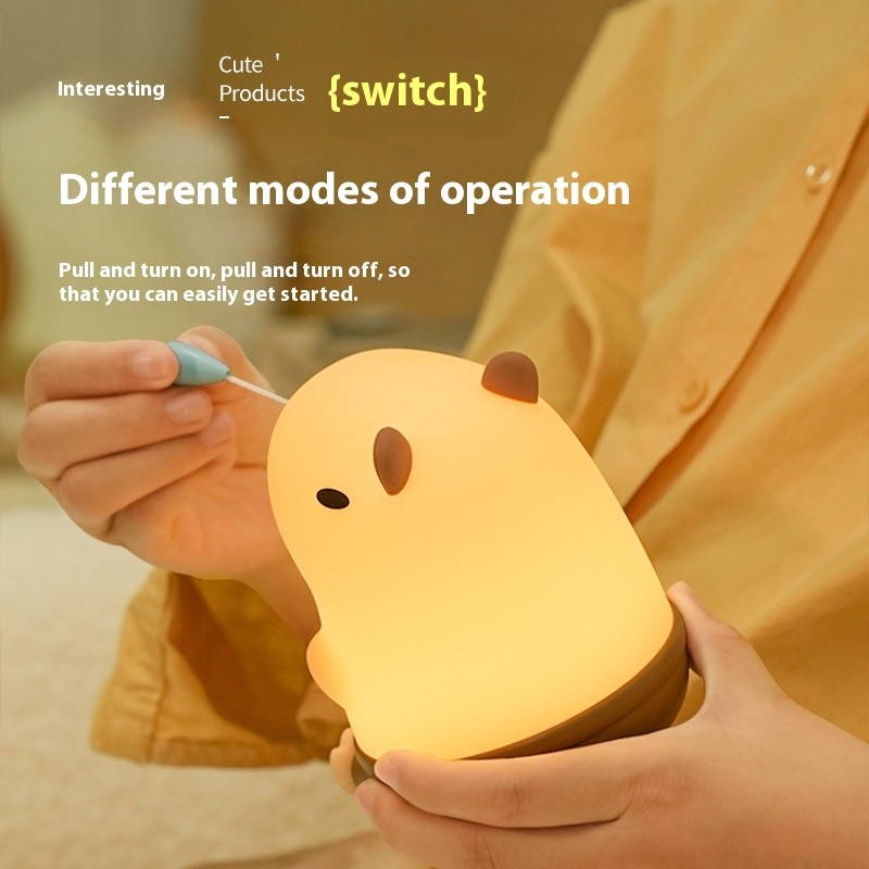 Cute Capybara LED Night Light