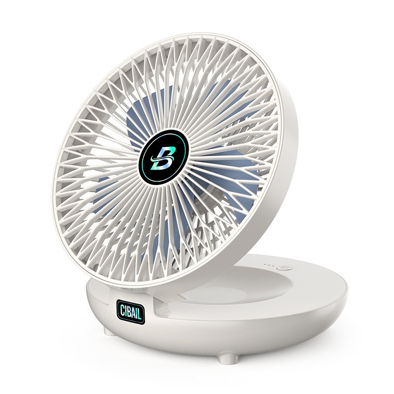 Wall-Mounted Fan with Night Light