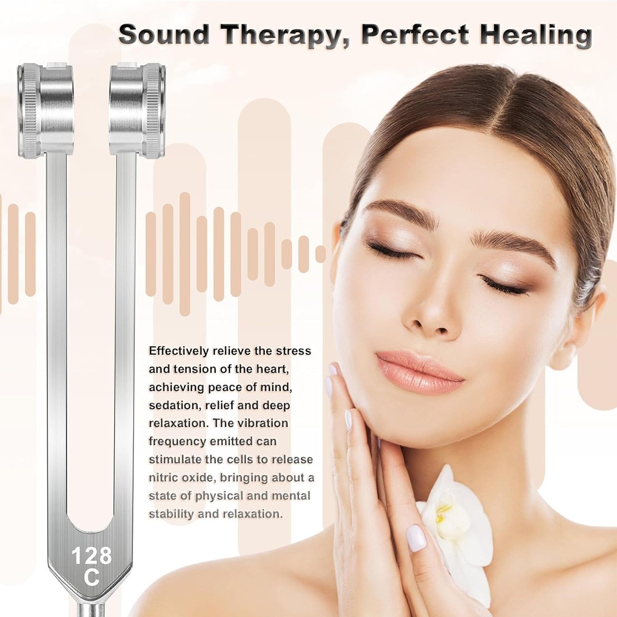 128 Hz Tuning Fork Healing Instrument