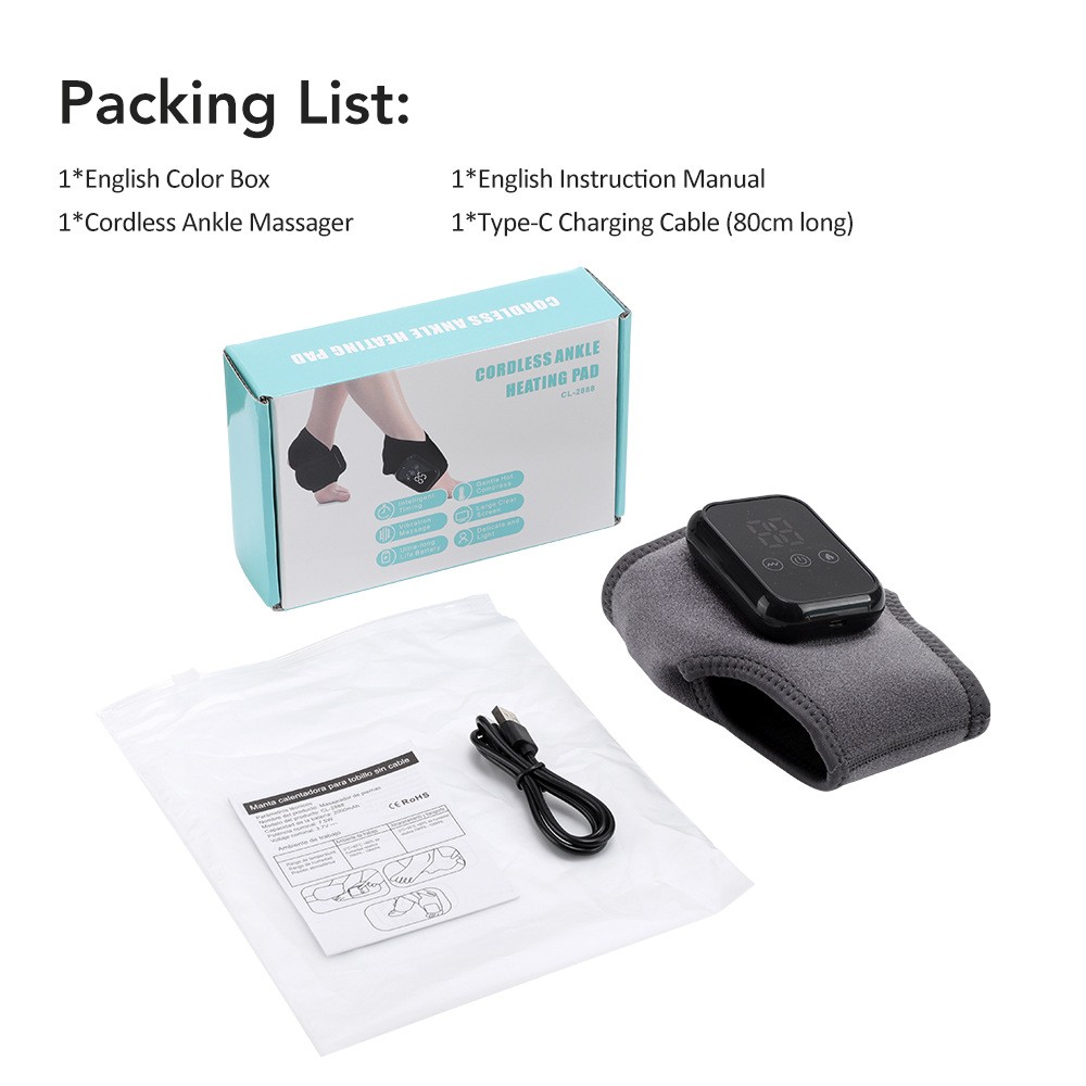 Cordless Ankle Massager with Heat