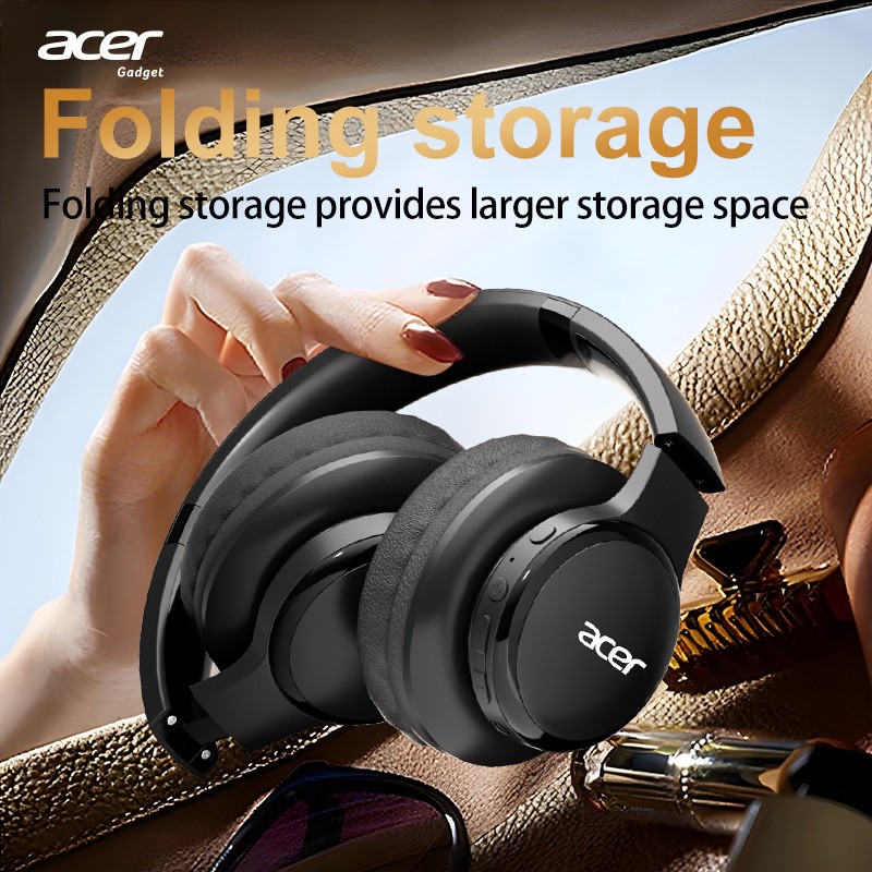 Acer Head-Mounted Wireless Headphones — Comfortable Fit with HiFi Sound Quality