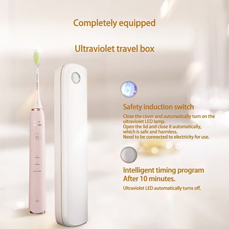 Electric Toothbrush with UV Travel Box — Smart Oral Care with Hygienic Storage