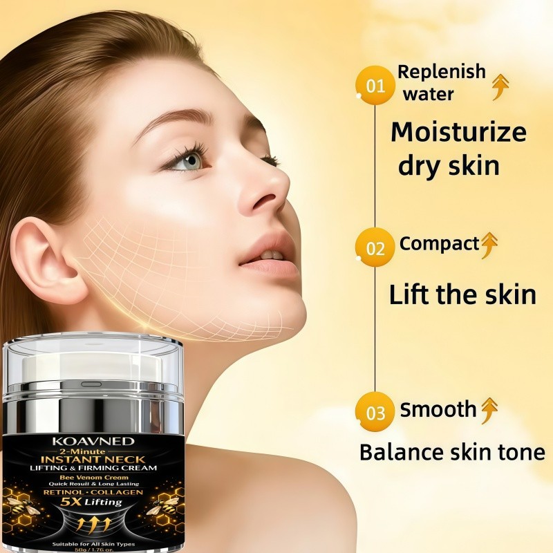 KOAVNED 2-Minute Instant Neck Lifting & Firming Cream — Visible Lift, Smoother Skin & Targeted Neck Care