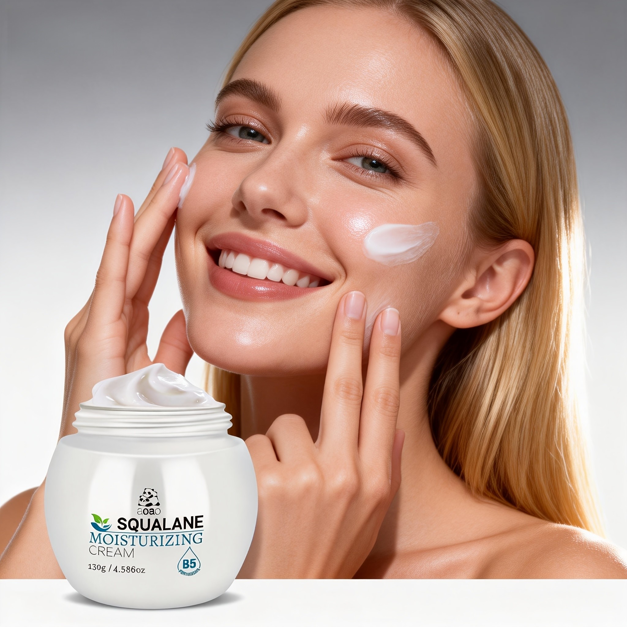 aoao Squalane Moisturizing Cream with Vitamin B5 — Deep Hydration & Skin Barrier Support