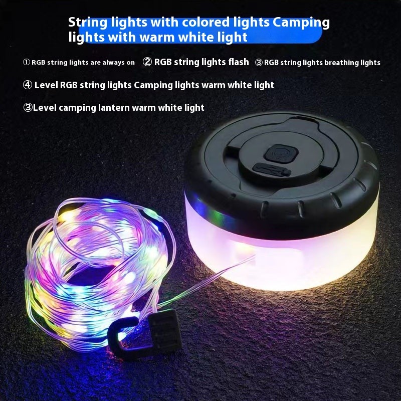 ✨4 in 1 LED Camping String Lights