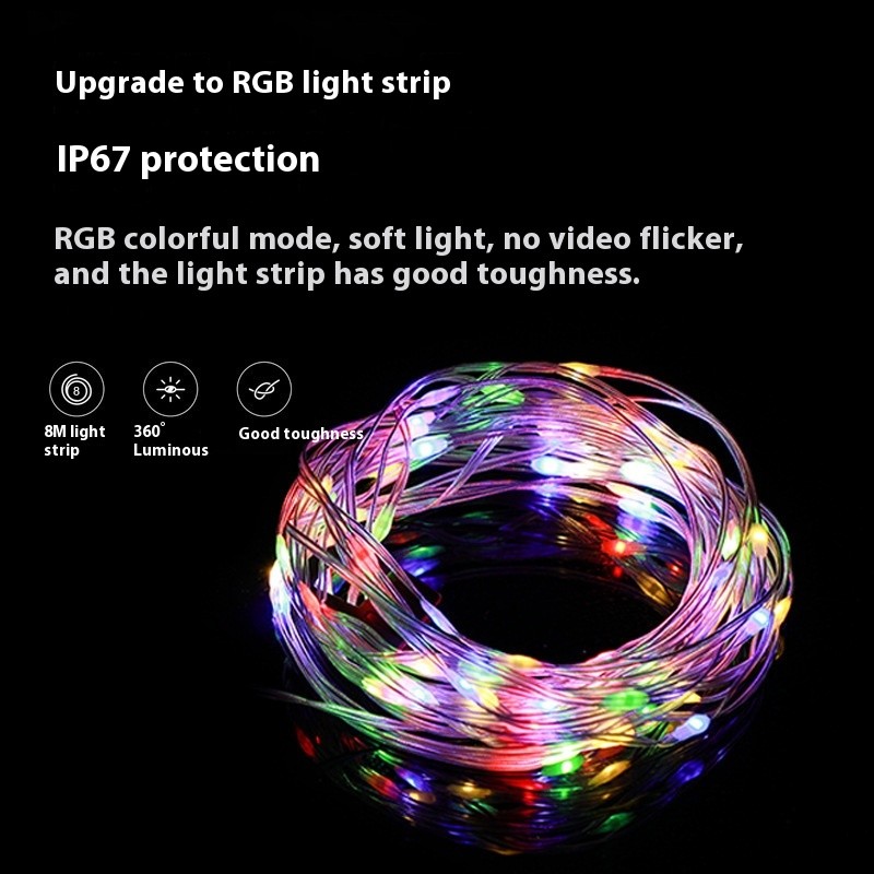 ✨4 in 1 LED Camping String Lights