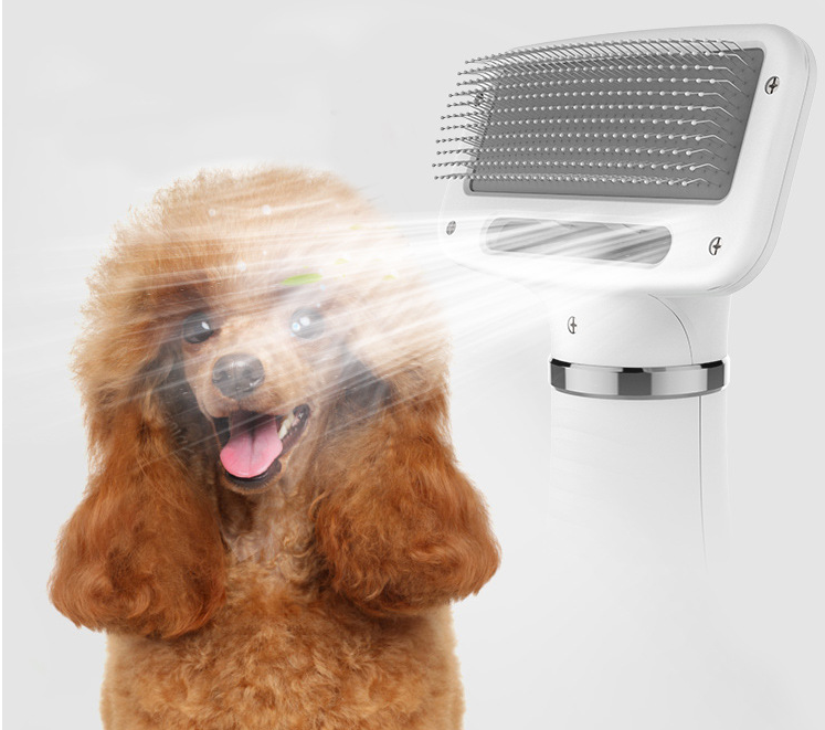 2 in 1 Pet Grooming Hair Dryer with Slicker Brush