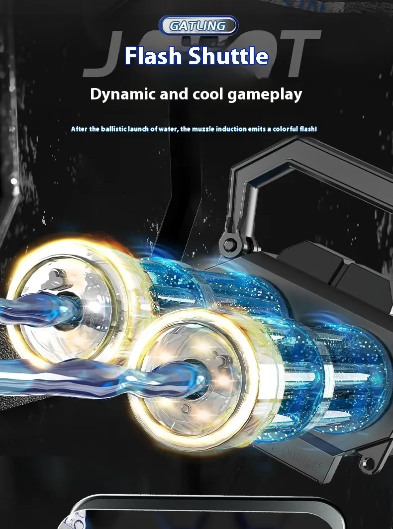 Double Barrel Gatling Electric Water Gun