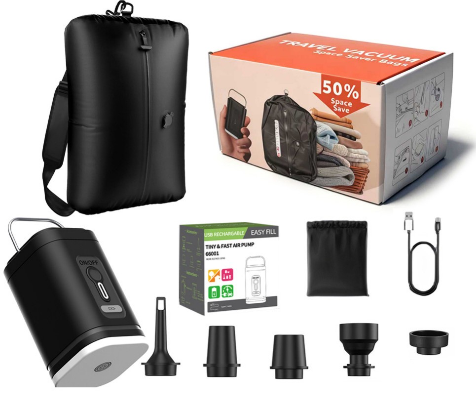 Travel Pack Vacuum Kit With Pump