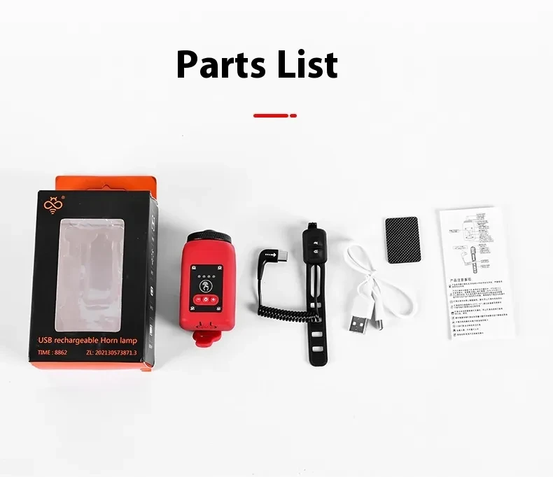 2-in-1 Bicycle Light and Horn