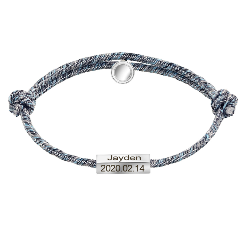Magnetic “Pledge of Eternal Love” Stainless Steel Couples Bracelet Set