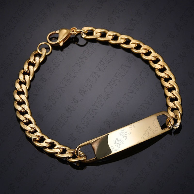 DIY Laser Engraved Human Eye Stainless Steel Couple Bracelet