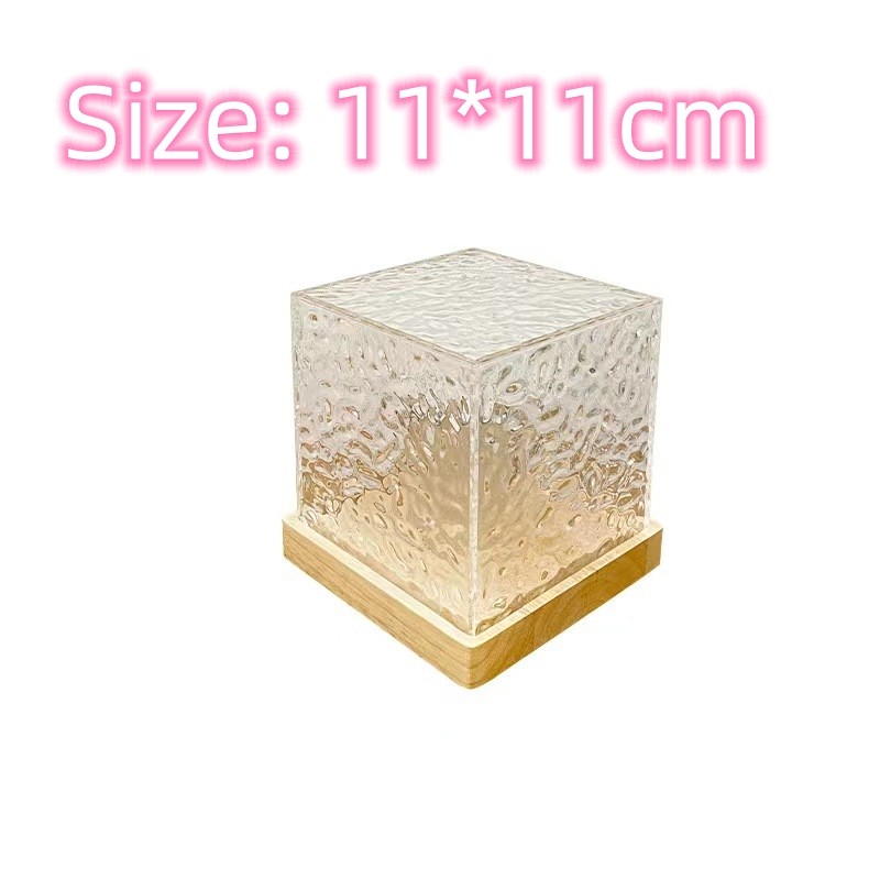 Night Light Flame Crystal Lamp