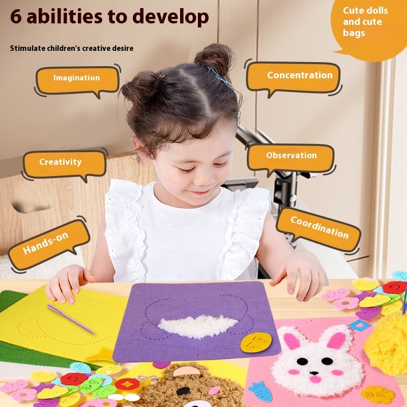 DIY Embroidery Doll Set