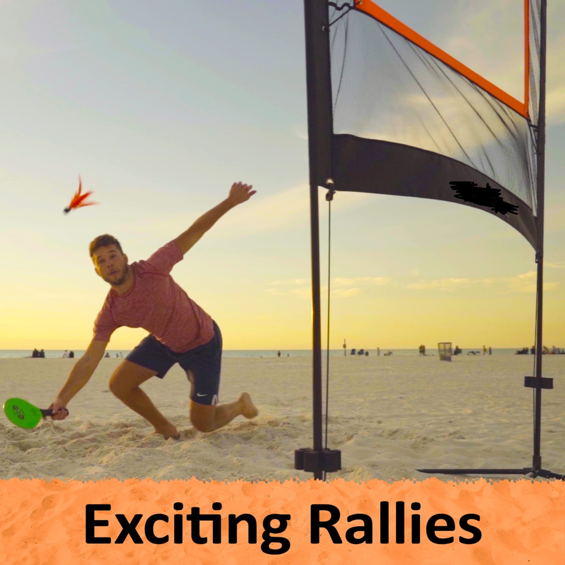 Portable Paddle Game with Net