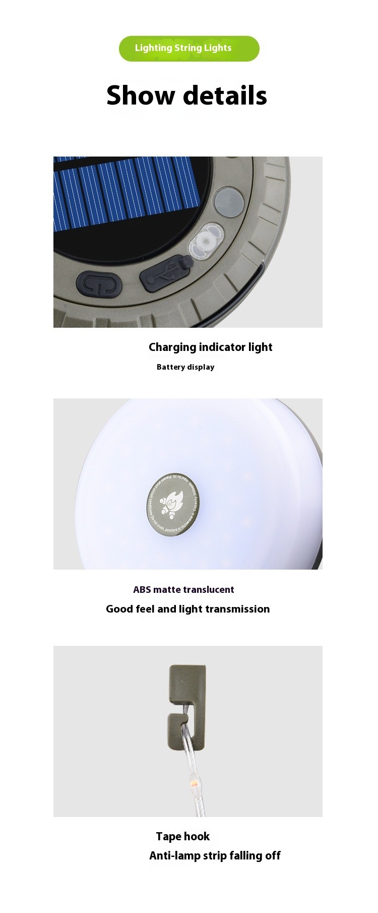 Portable Stowable String Light