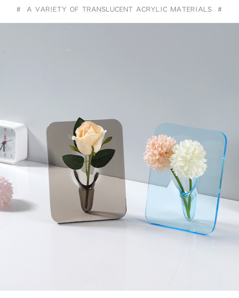 Modern Acrylic Clear Vases
