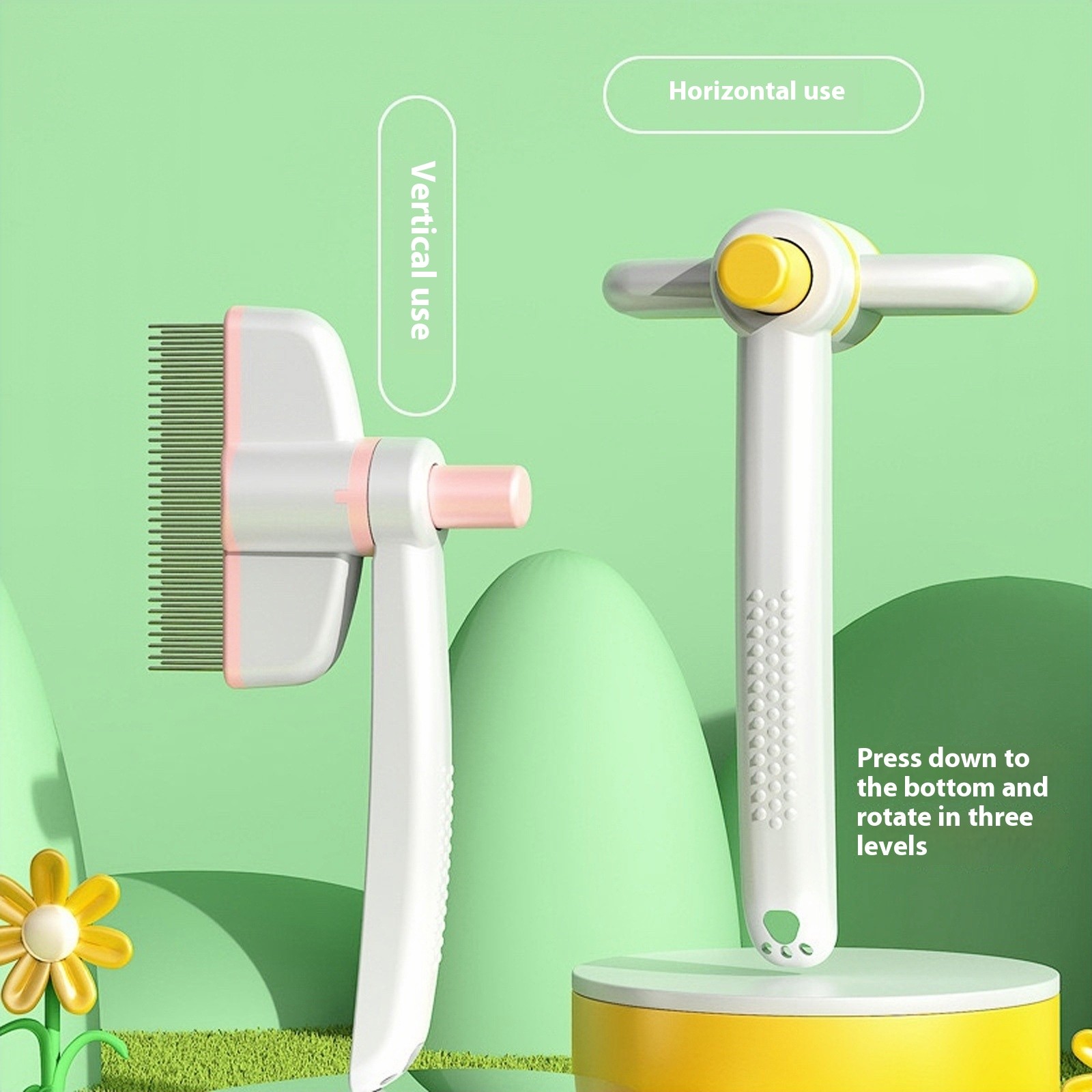 Self-cleaning Pet Flea Comb