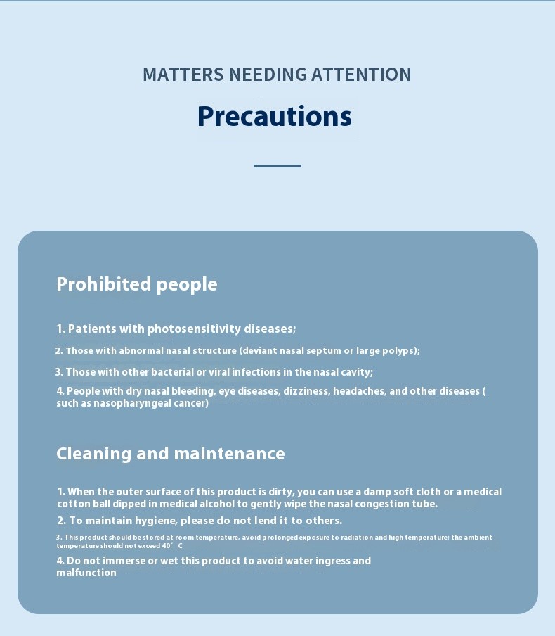 Red Light Nasal Therapy Device