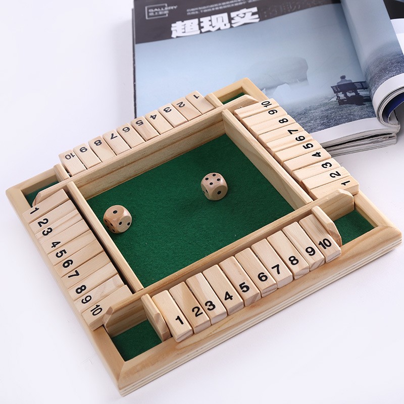 FUNNY FAMILY GAMES-Shut The Box Board Game🎲
