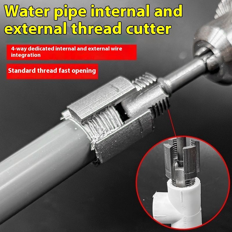 Integrated Internal & External Pipe Threading Tool