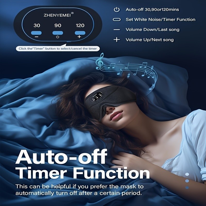 Wireless Sleep Headphones and Eye Mask Combo