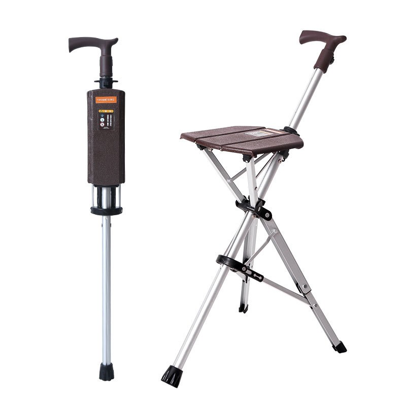 Folding Stool with Crutches