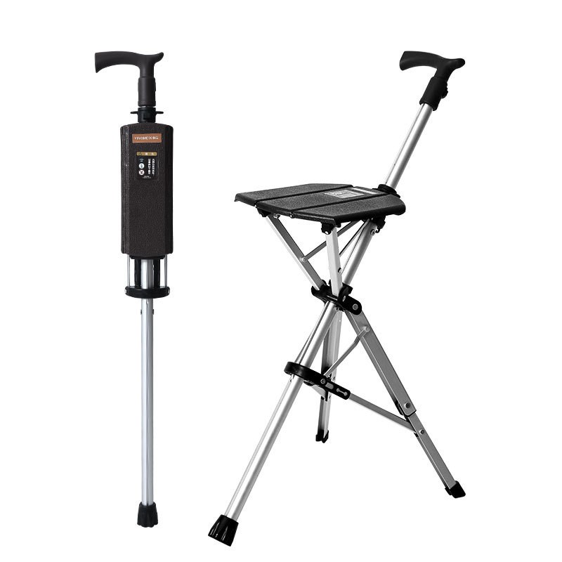 Folding Stool with Crutches