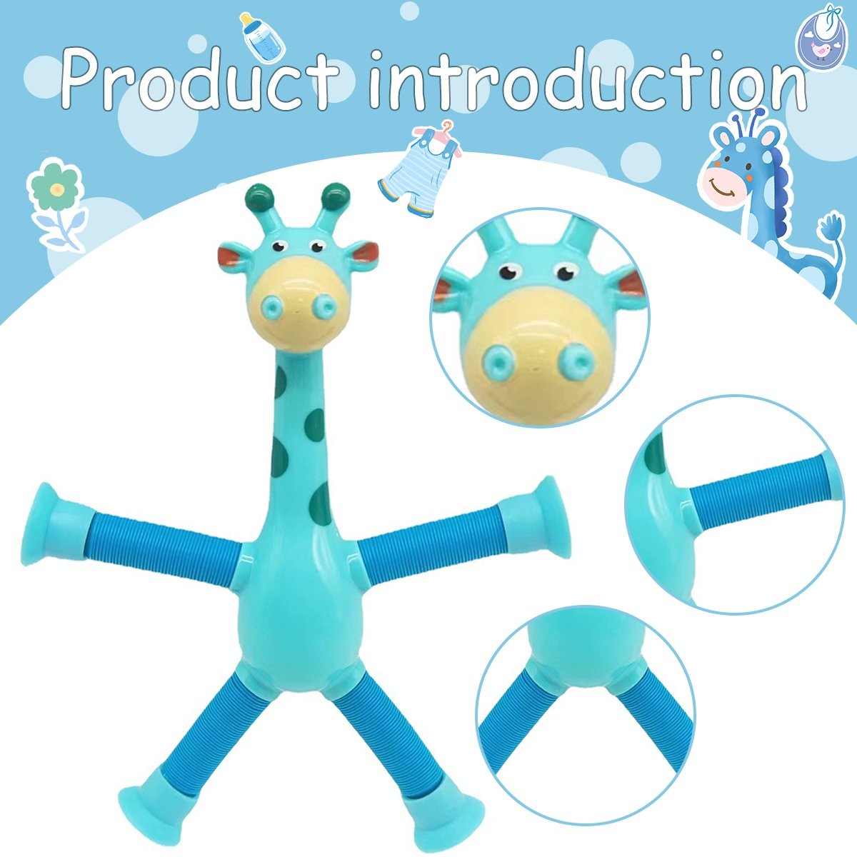 ✨Telescopic Suction Cup Giraffe Toy🦒