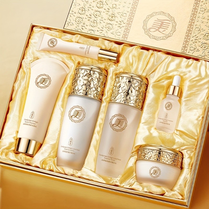 6-Piece Hydrating Skincare Routine Set – Complete Care from Cleanse to Moisture Lock