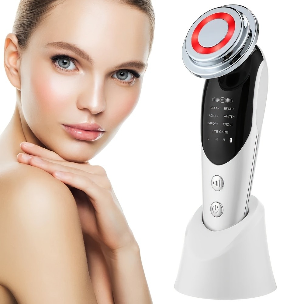 RF LED Facial Beauty Device – Multi-Mode Skin Care with EMS & Eye Care