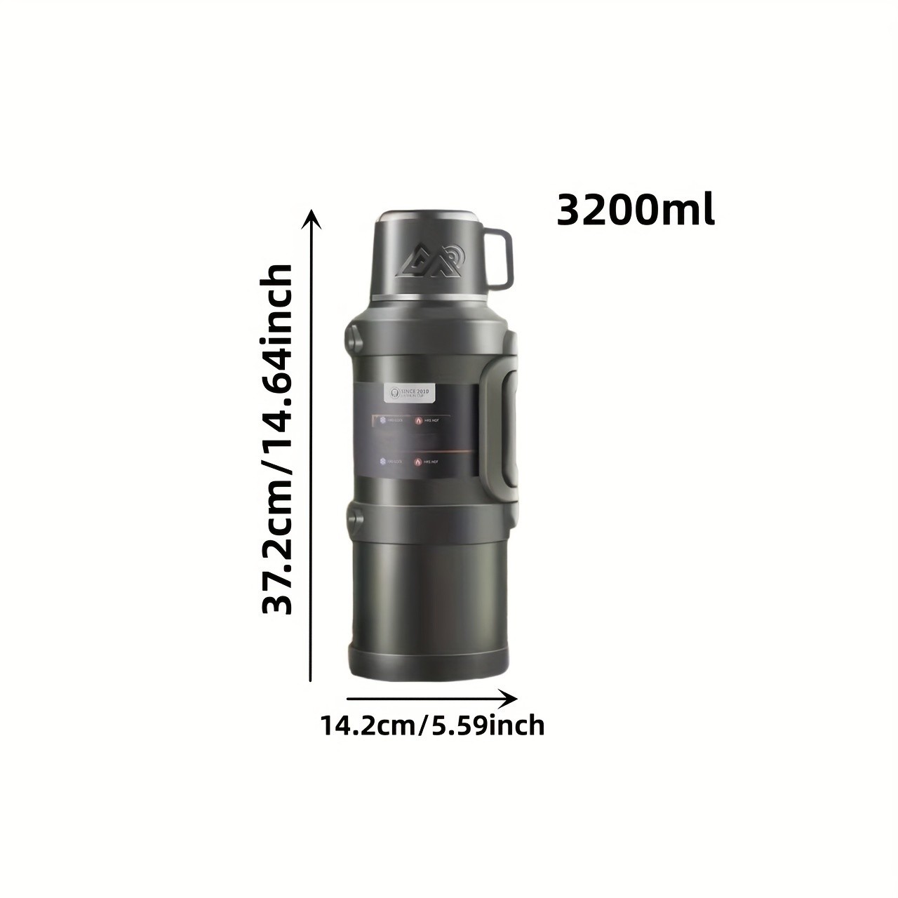 Large Capacity Insulated Water Bottles – 3.2L, 4L & 5L for All-Day Outdoor Hydration