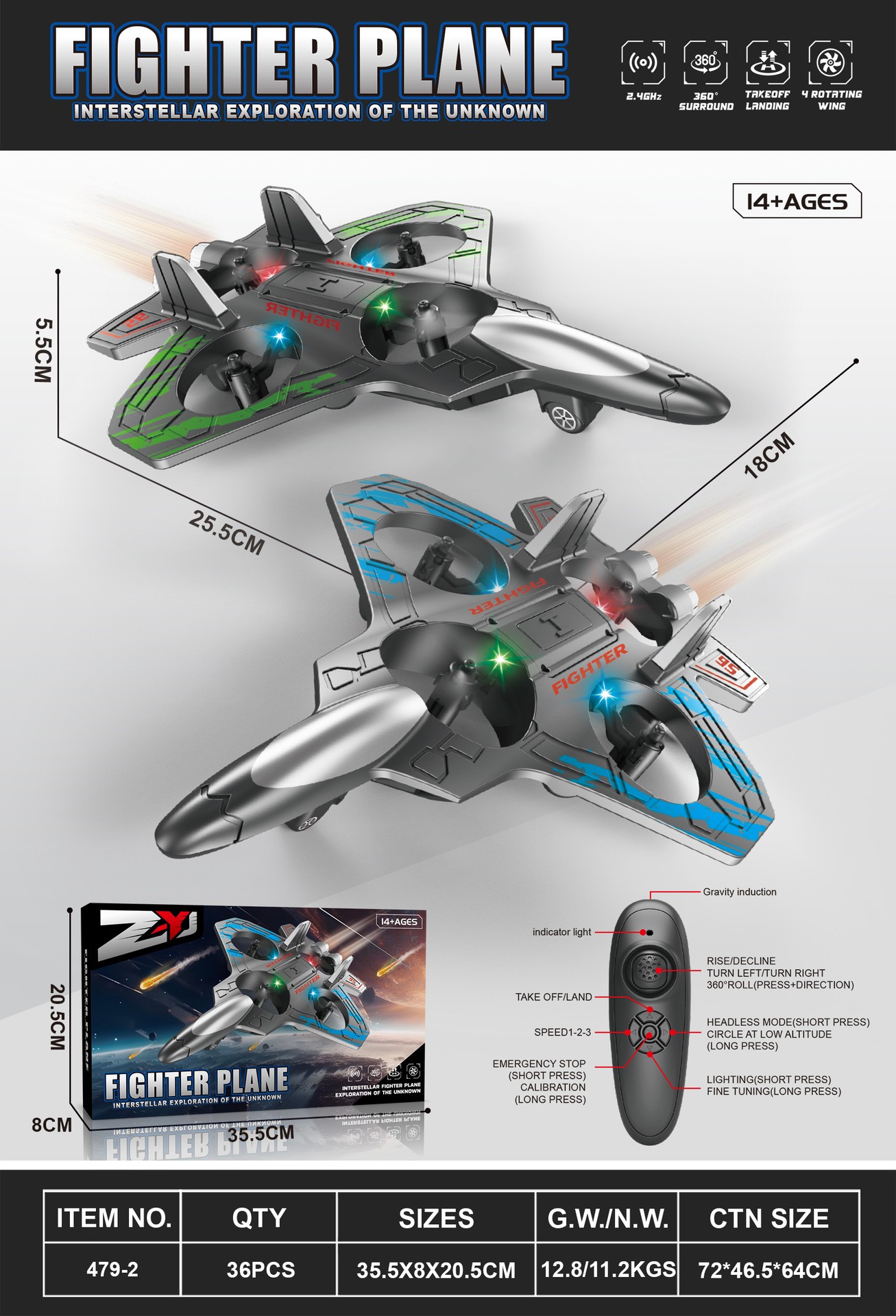 Remote Control Jet Toy Plane