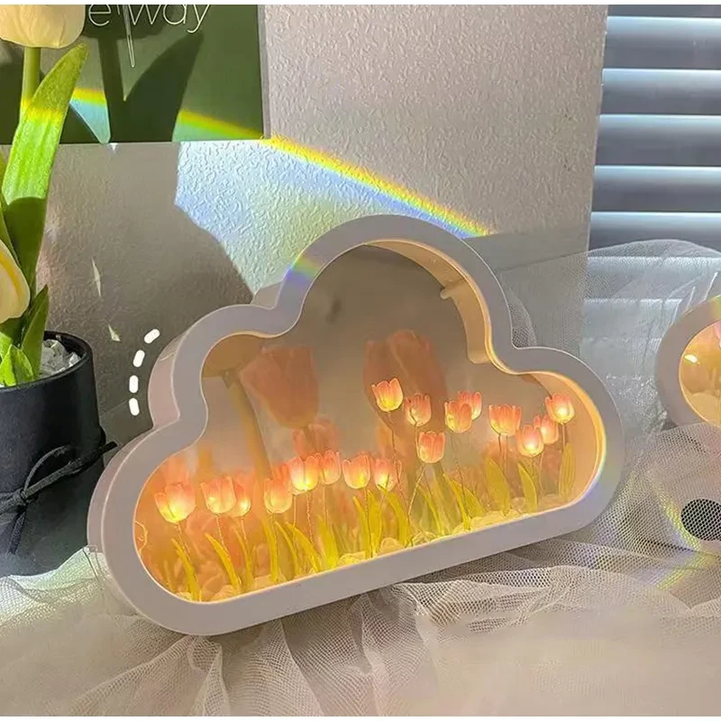 Tulip Night Light Mirror