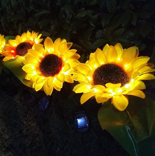 Solar Sunflower Light