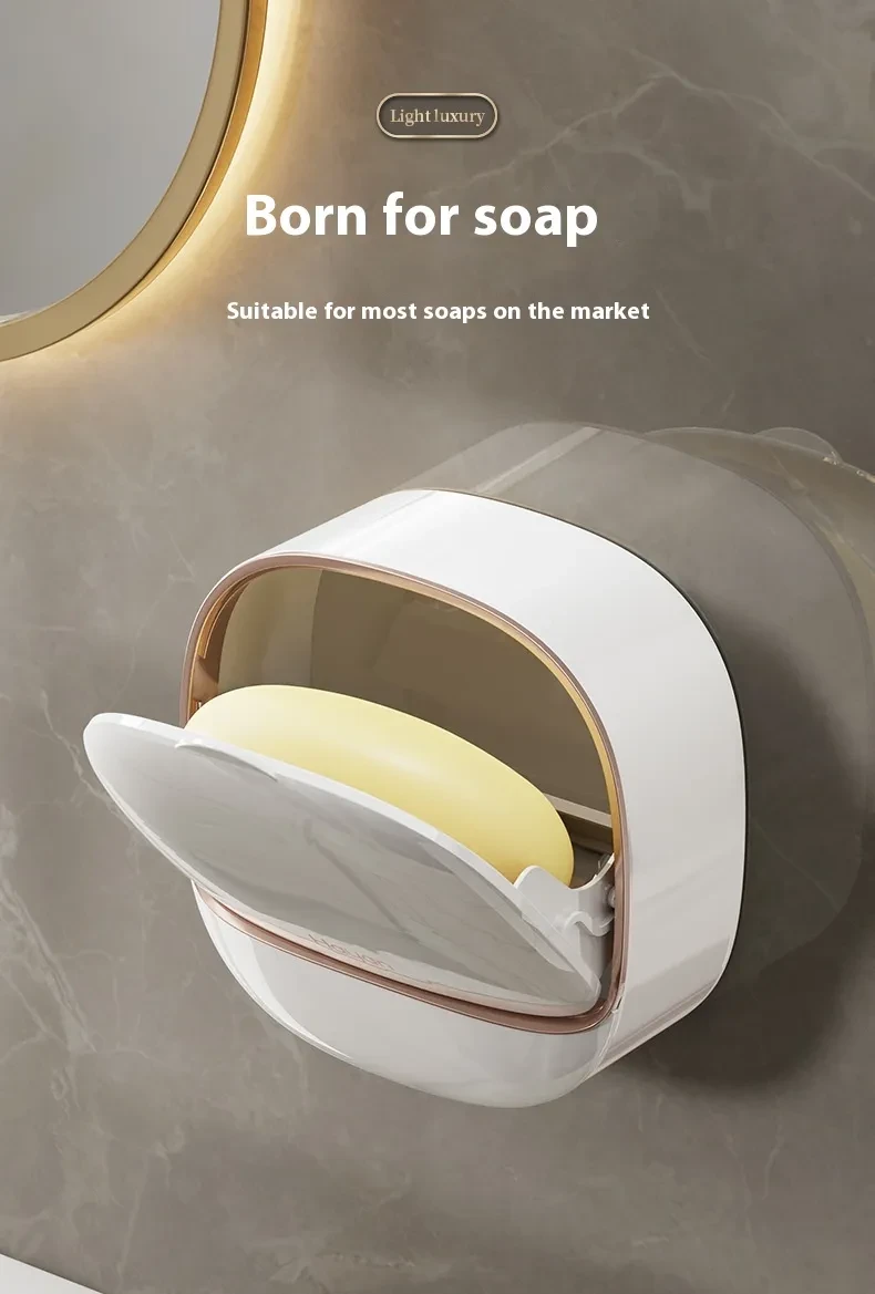 Luxury Soap Holder with Drain Tray